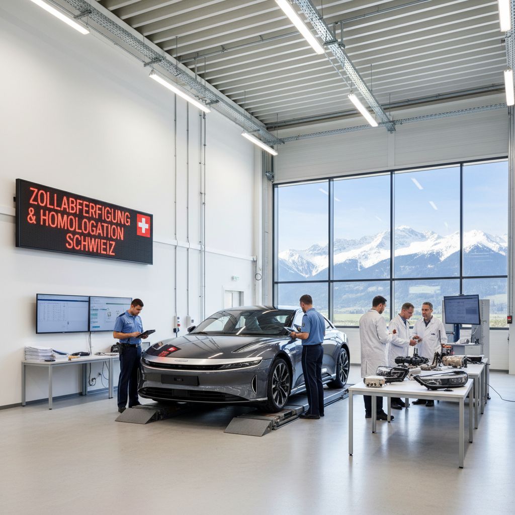 Véhicule importé en cours de dédouanement et d’homologation suisse